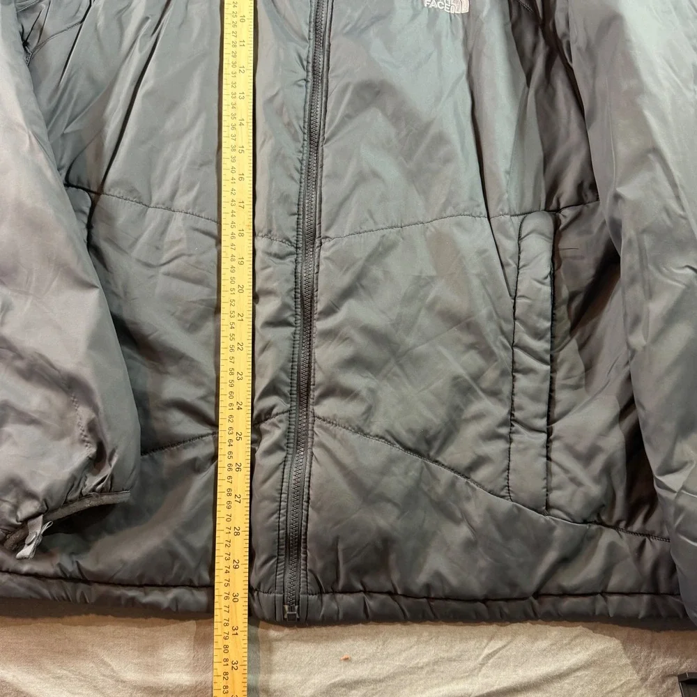 The North Face Puffer Jacket Mens XXL Grey Excellent Insulated Full Zip Coat